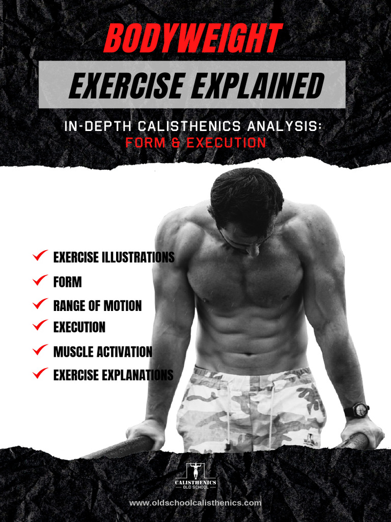 Bodyweight Exercise Techniques Guide | PDF | Arm | Anatomical Terms Of ...