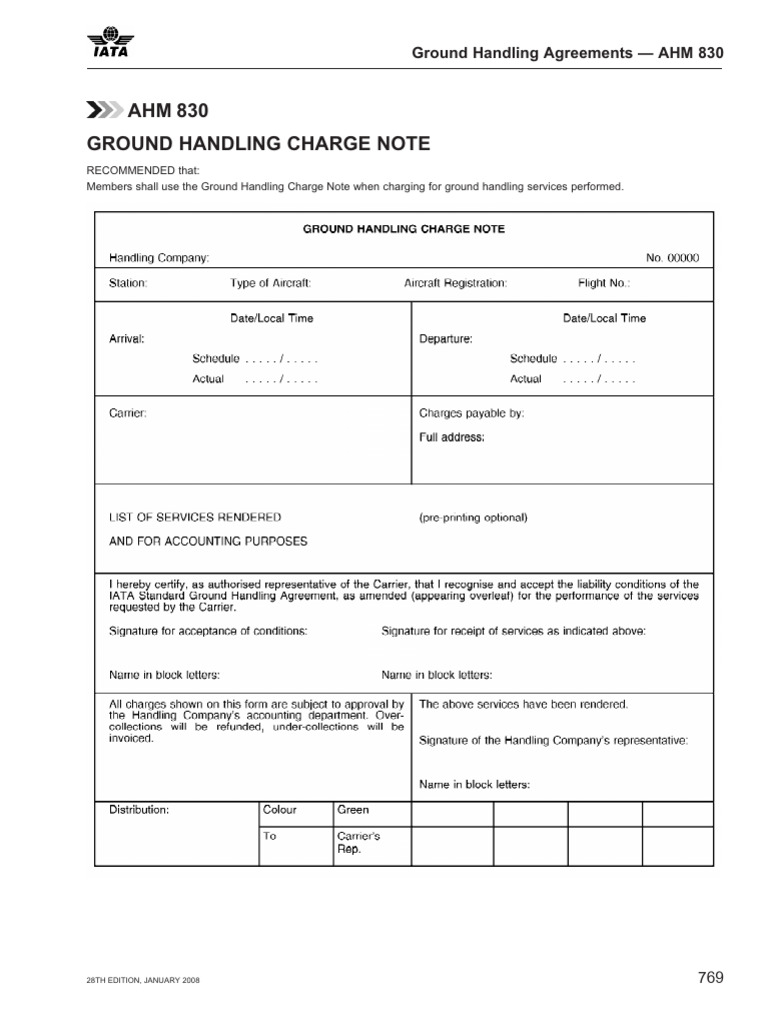 AHM 830: Ground Handling Liability Guidelines | PDF | Indemnity | Legal ...