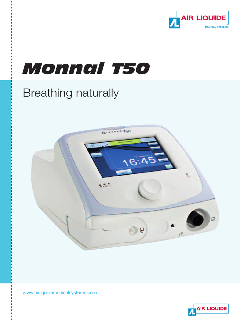 Monnal T50 Compact Ventilator Overview | PDF | Respiration | Clinical ...