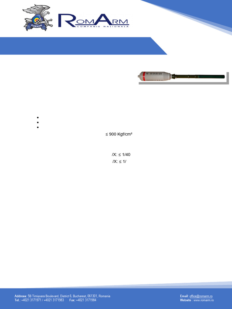 RPG-7 Thermobaric Round Specifications | PDF