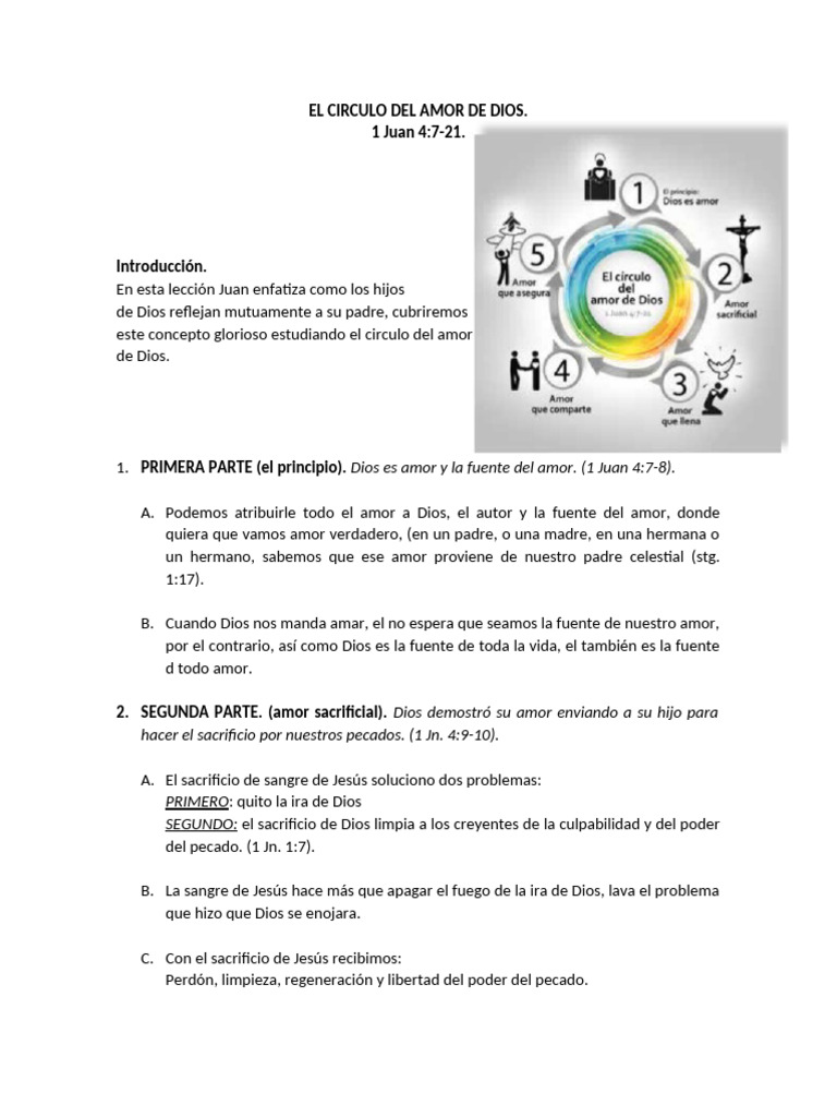 El Círculo del Amor de Dios | PDF | Amor | Pecado