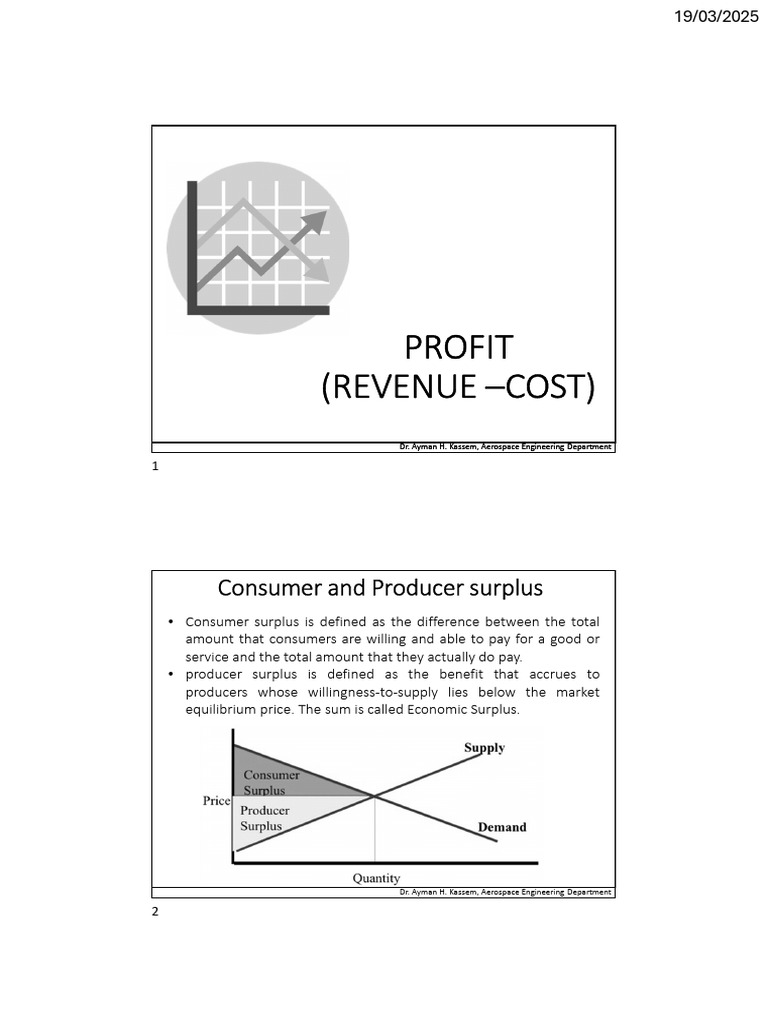 Profit Maximization in Aerospace Economics | PDF | Marginal Cost ...
