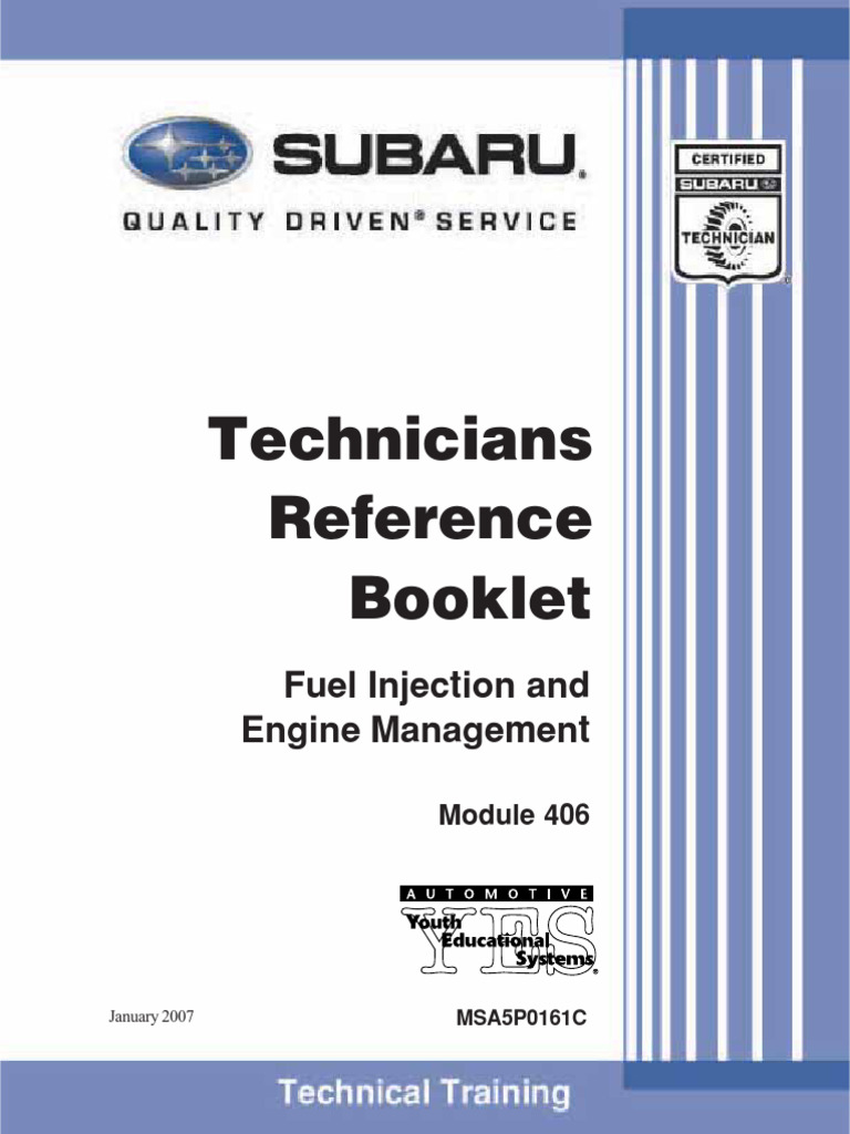 Subaru Fuel Injection Guide 2007 | PDF | Throttle | Fuel Injection