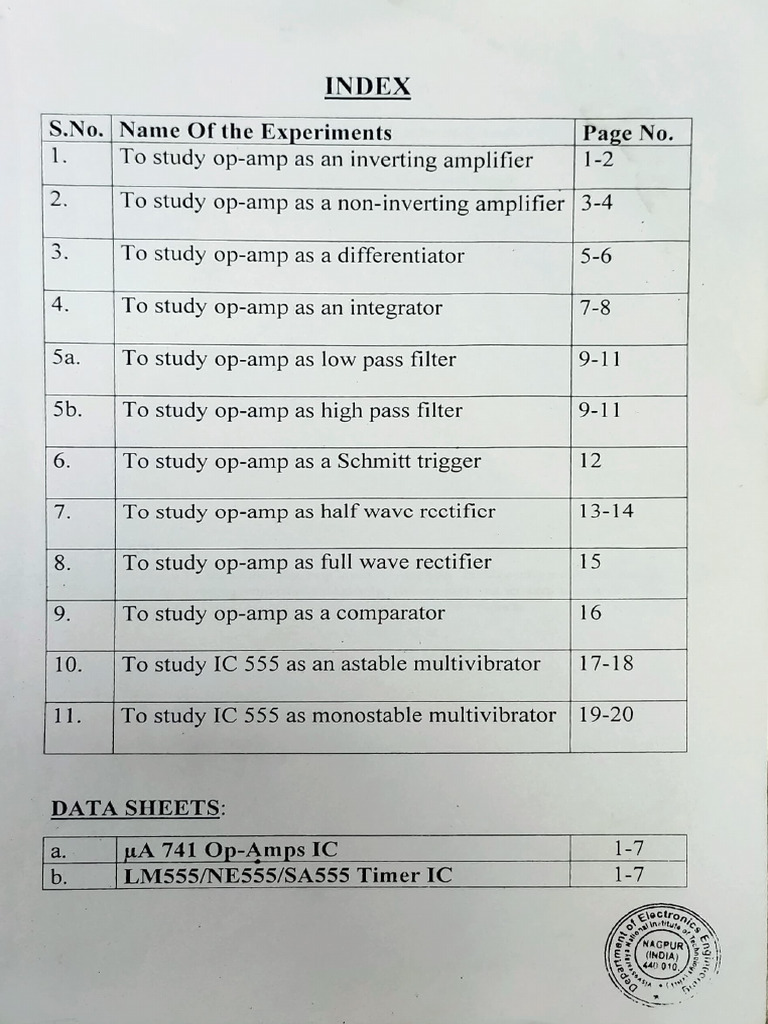 Index: of The | PDF | Operational Amplifier | Amplifier