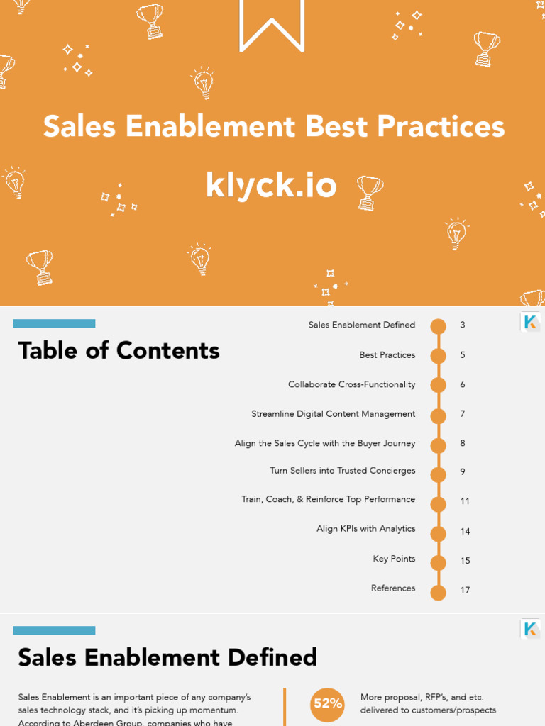 Sales Enablement Best Practices Guide | PDF | Sales | Marketing