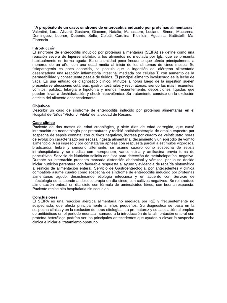 Seipa Final | PDF | Alergia | Enfermedades y trastornos