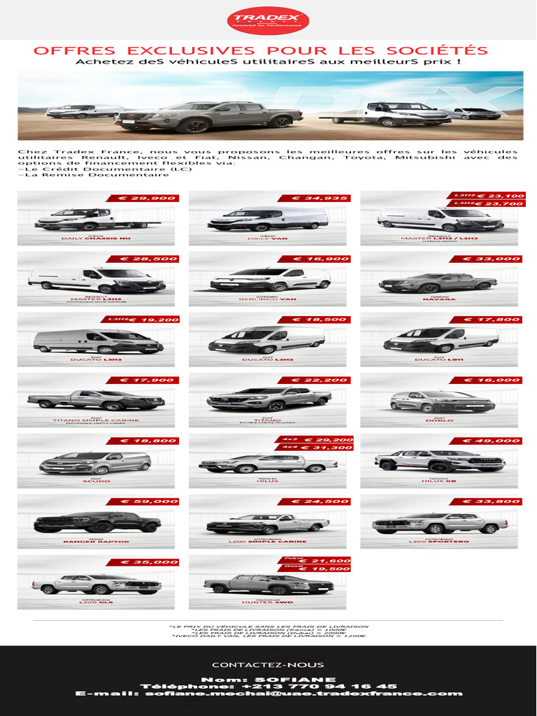 Offre Tradex NEW | PDF