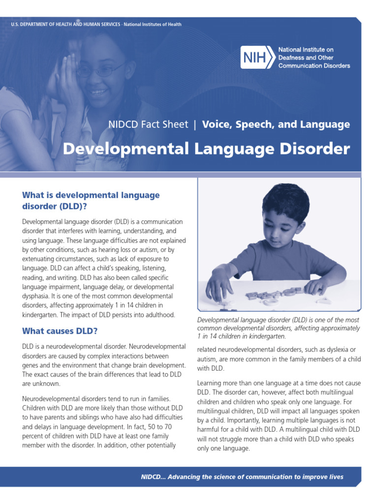 developmental-language-disorder | PDF | Learning Disability ...