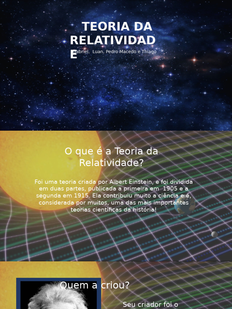 Teoria Da Relatividade | PDF