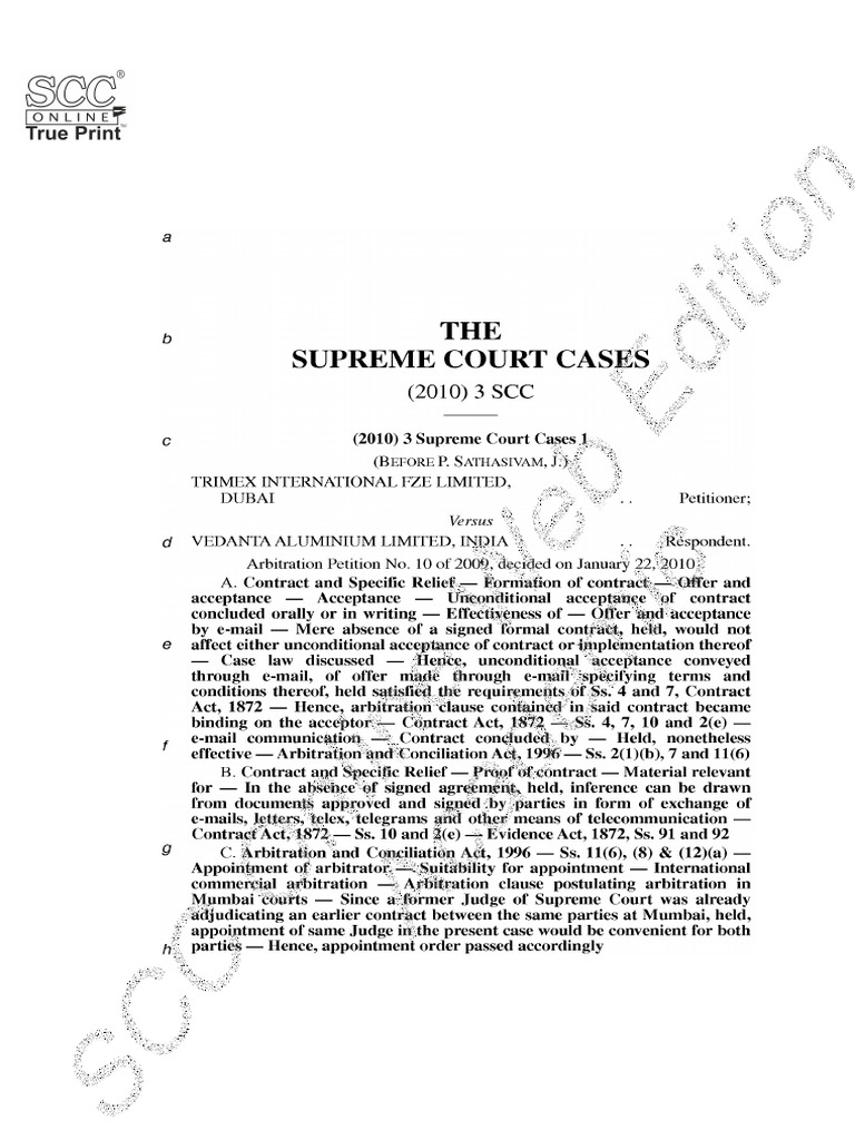 Trimex v. Vedanta Case Summary | PDF | Governance | Government Related ...