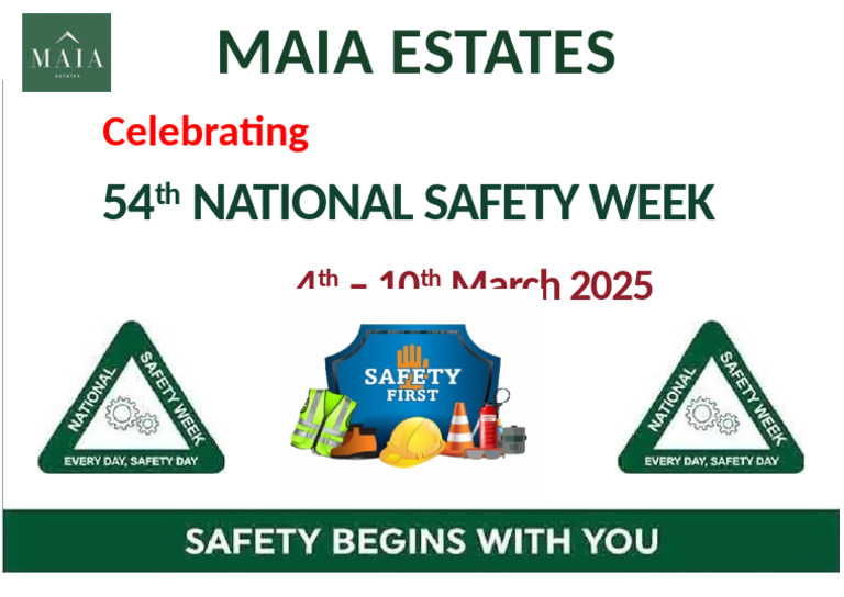 National Safety Week 2025 at Maia Estates | PDF