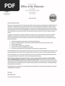 DOGE - Letter to University Presidents - 250326