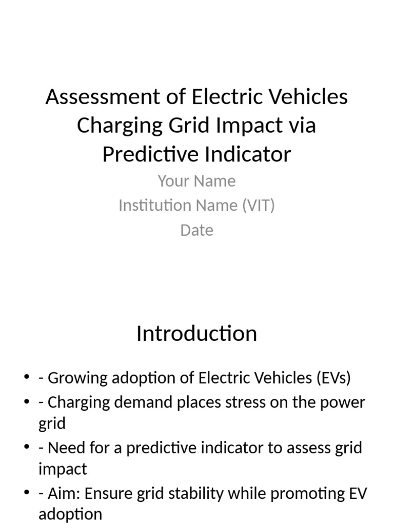 EV Charging Grid Impact Assessment | PDF