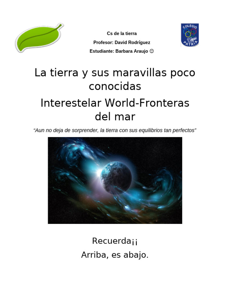 Maravillas y fenómenos de la Tierra | PDF | Cielo | Arco iris