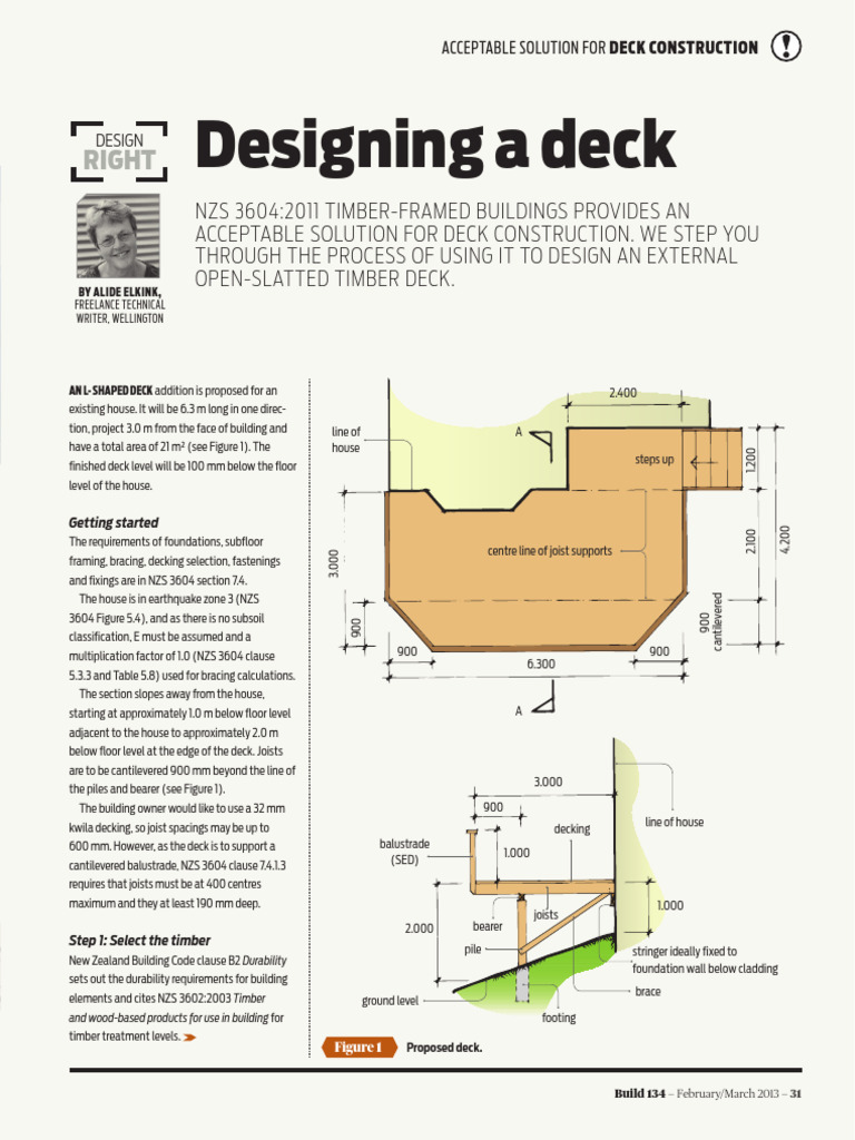 Deck Construction Guide: NZS 3604 Compliance | PDF | Deep Foundation ...