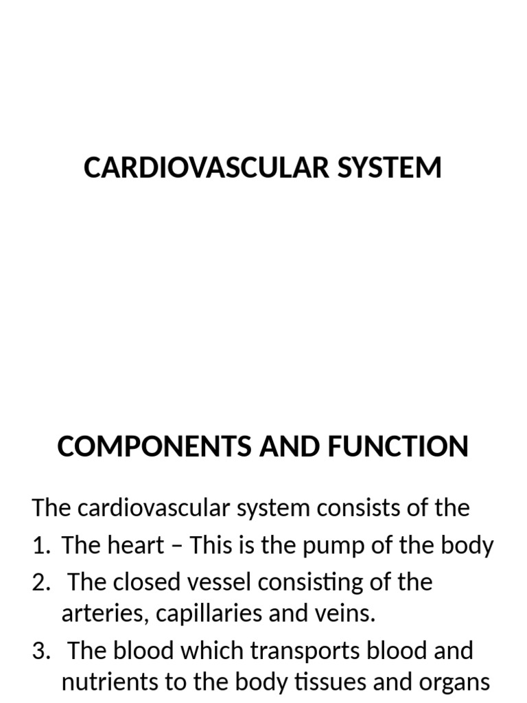 Cardiovascular System 122421 | PDF | Diastole | Heart