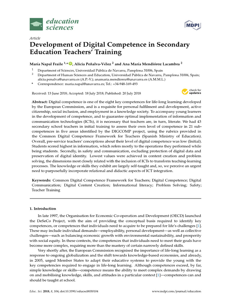 Enhancing Digital Competence in Teachers | PDF | Teachers | Educational ...