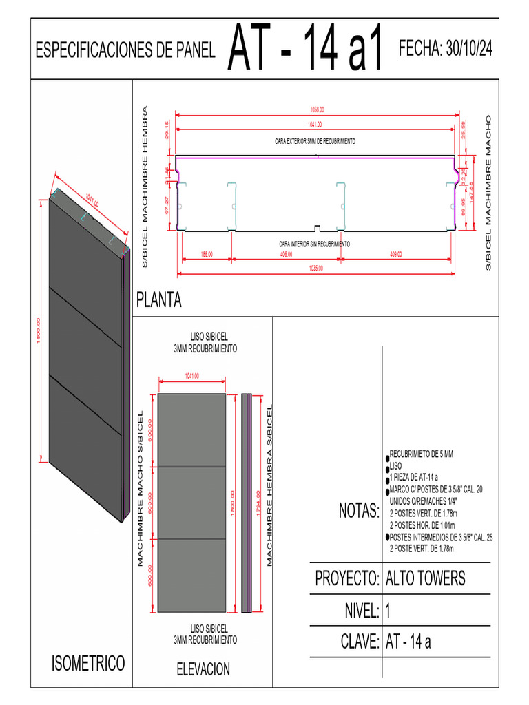 Especificaciones de Recubrimiento 5 mm | PDF