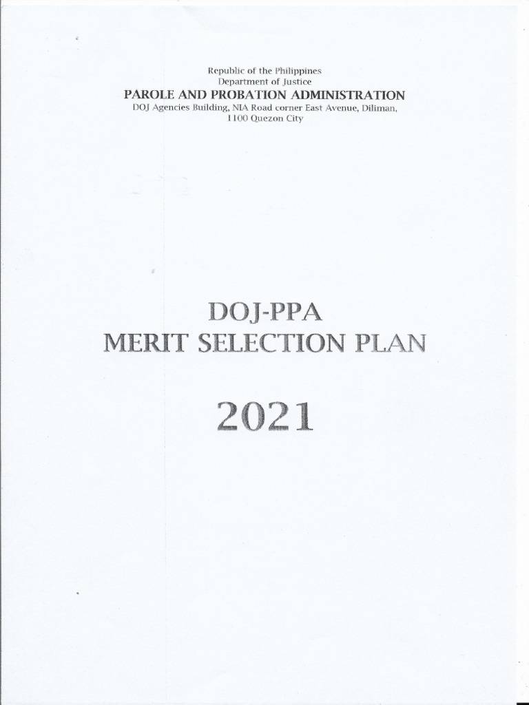 Merit-Promotion-Plan-Part 1 DOJ | PDF