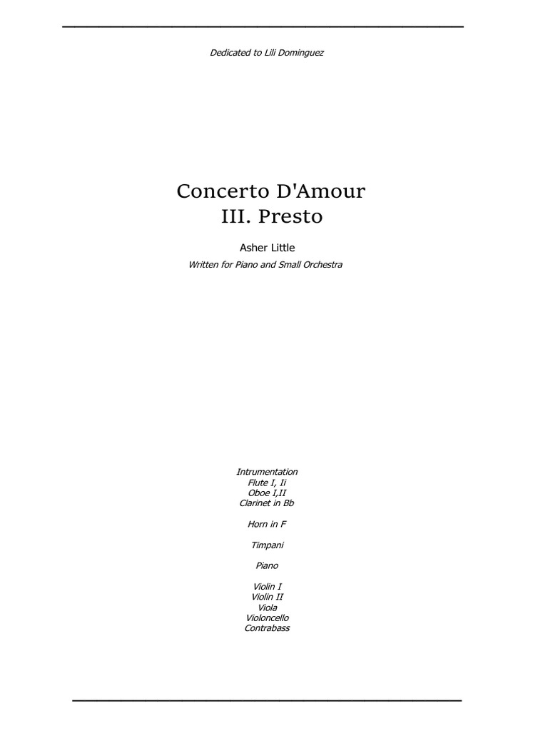 Piano Concerto 3 | PDF | Concerto | Compositions For Symphony Orchestra
