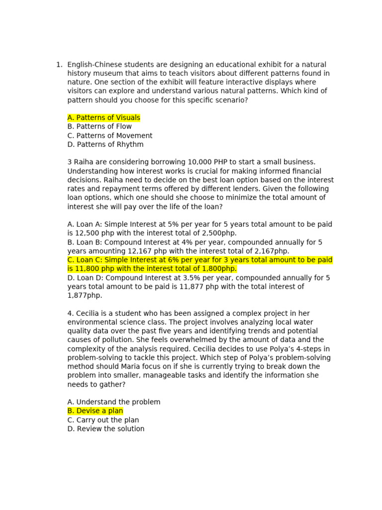 MMW Questions | PDF