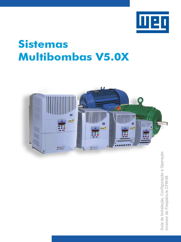 Guia de Multibombas CFW-08: Instalação e Configuração | PDF | Bomba | Tempo
