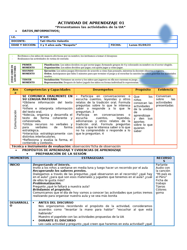 Actividades de Aprendizaje para Niños | PDF | Aprendizaje