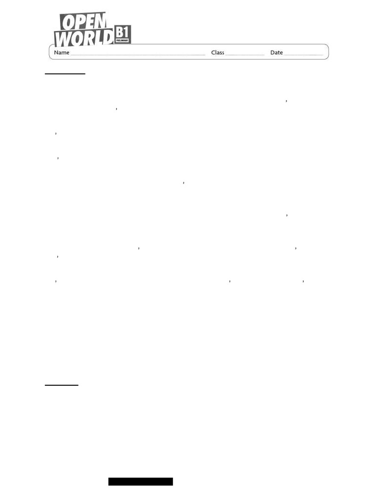 Open World Test With Answers A | PDF