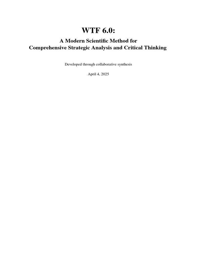 The New Scientific Method - WTF 6.0 | PDF | Artificial Intelligence ...