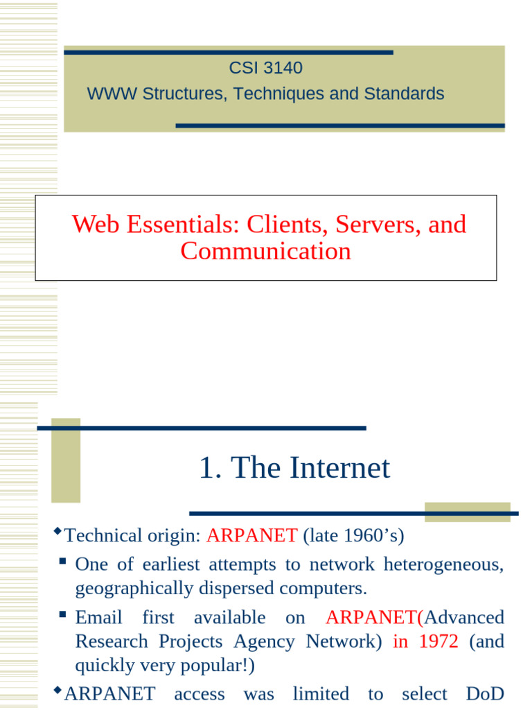 Internet Protocols and Web Communication | PDF | World Wide Web ...