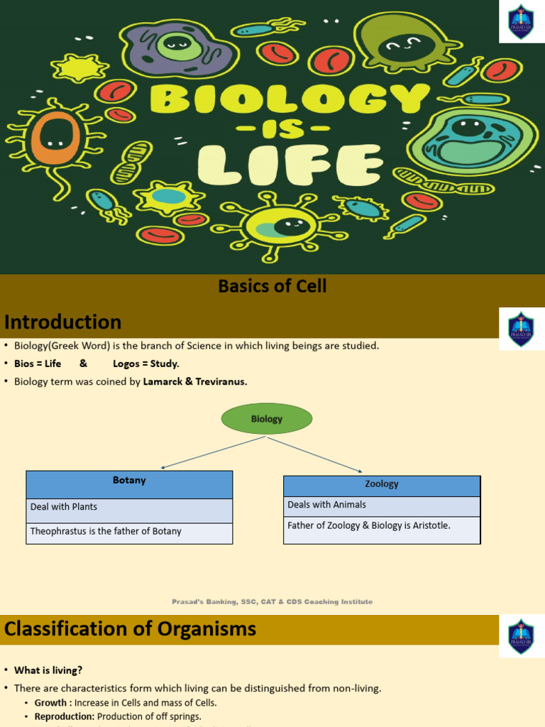 1 Basics of Cell | PDF | Cell (Biology) | Life