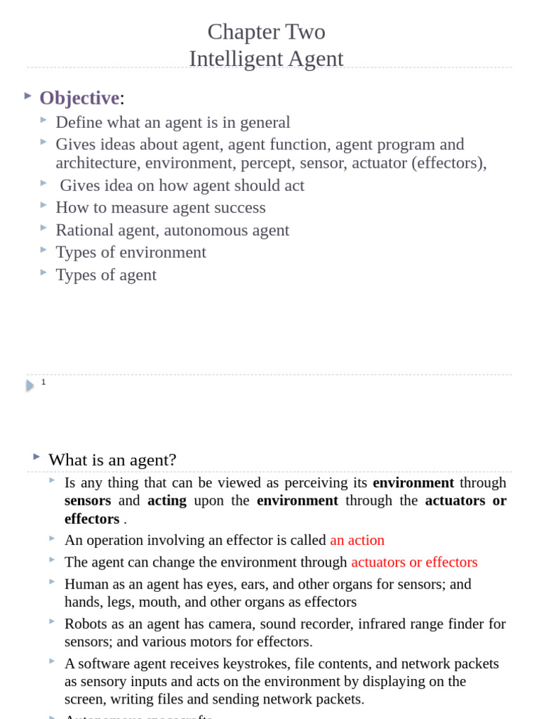 Understanding Intelligent Agents and Their Functions | PDF ...
