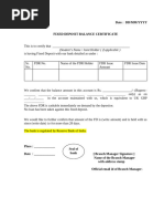 Sample Bank Balance Certificate | PDF