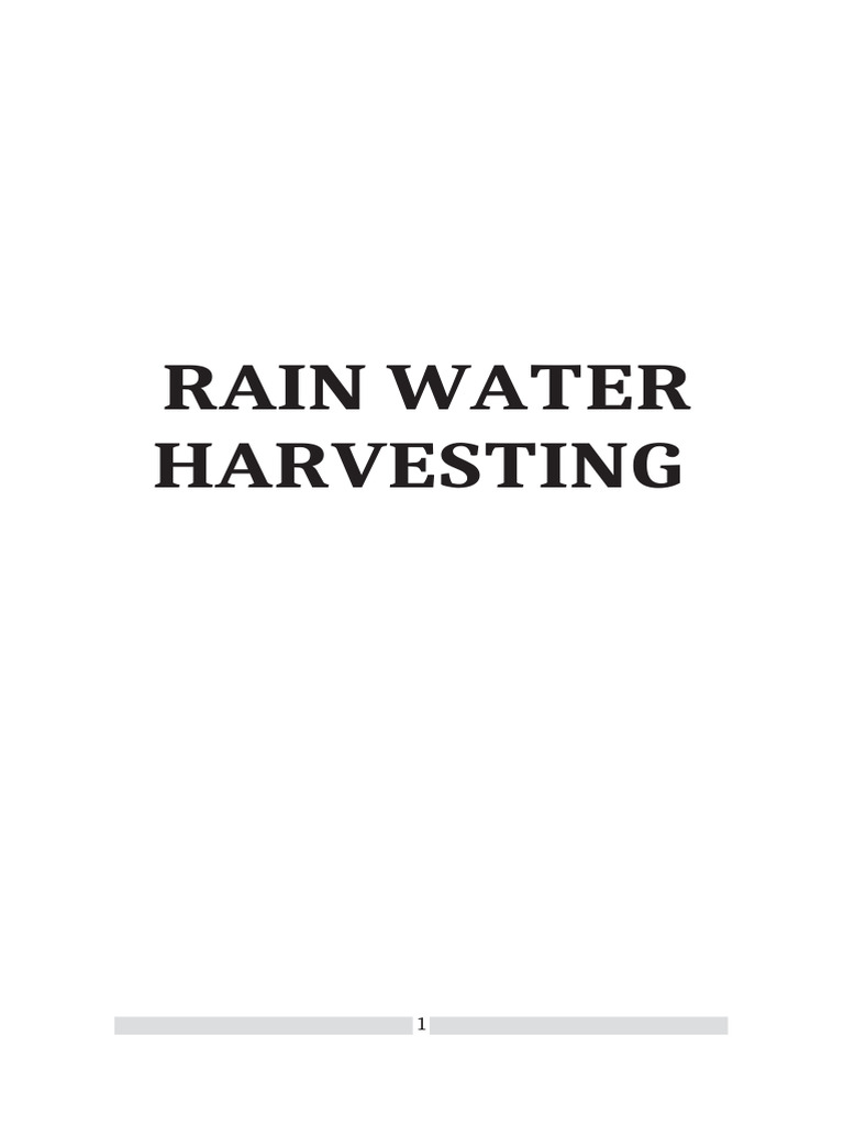 Rain - Water - Harvesting (1) - Removed | PDF | Groundwater | Surface ...