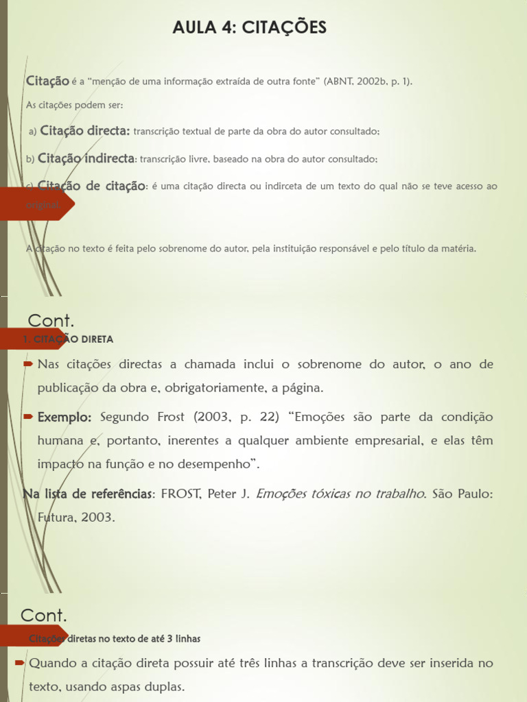 AULA 2- Metodologia de Investigação Cietífica (1) (1) | PDF | Citação