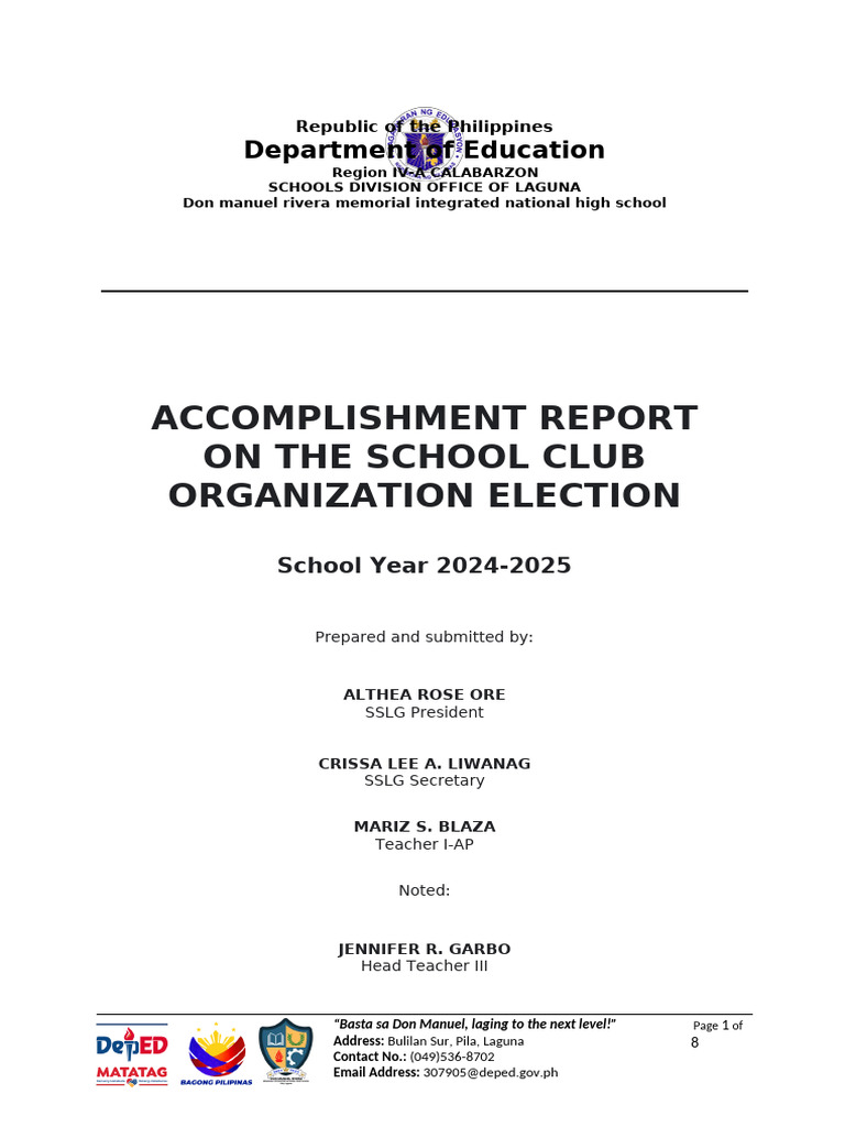 GRADE CLUB ELECTION | PDF | Elections | Government