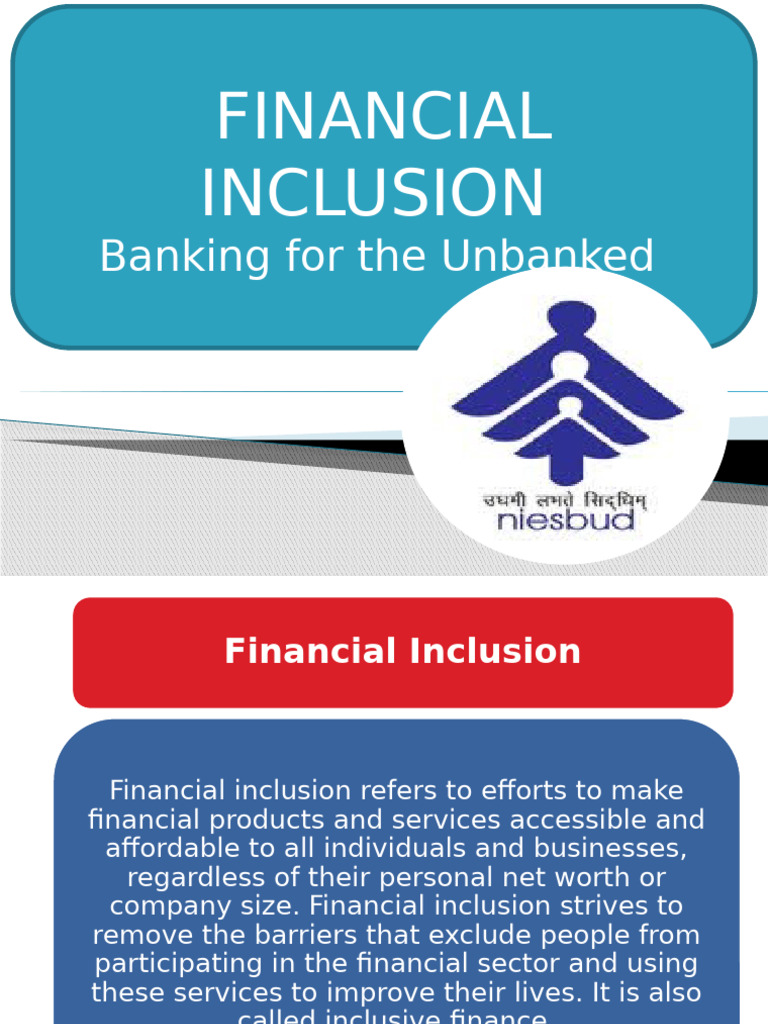 Financial Inclusion - Banking For The Unbanked by DR Aijaz Mir | PDF ...