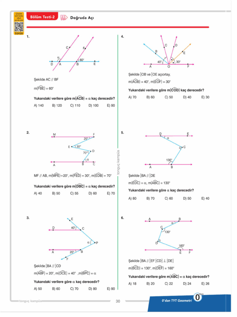 Tonguç TYT 0'dan TYT Geometri 2022@tytaytarsivi - 250401 - 164401-030 | PDF