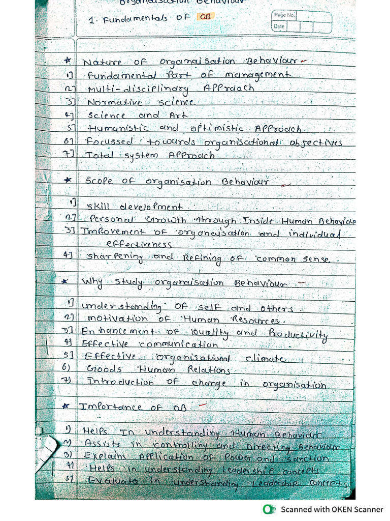 OB Notes 1 | PDF