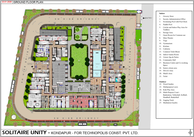 Solitaire Unity - Revised Amenitiy Floor Sale Plan - 23.01.2025 | PDF