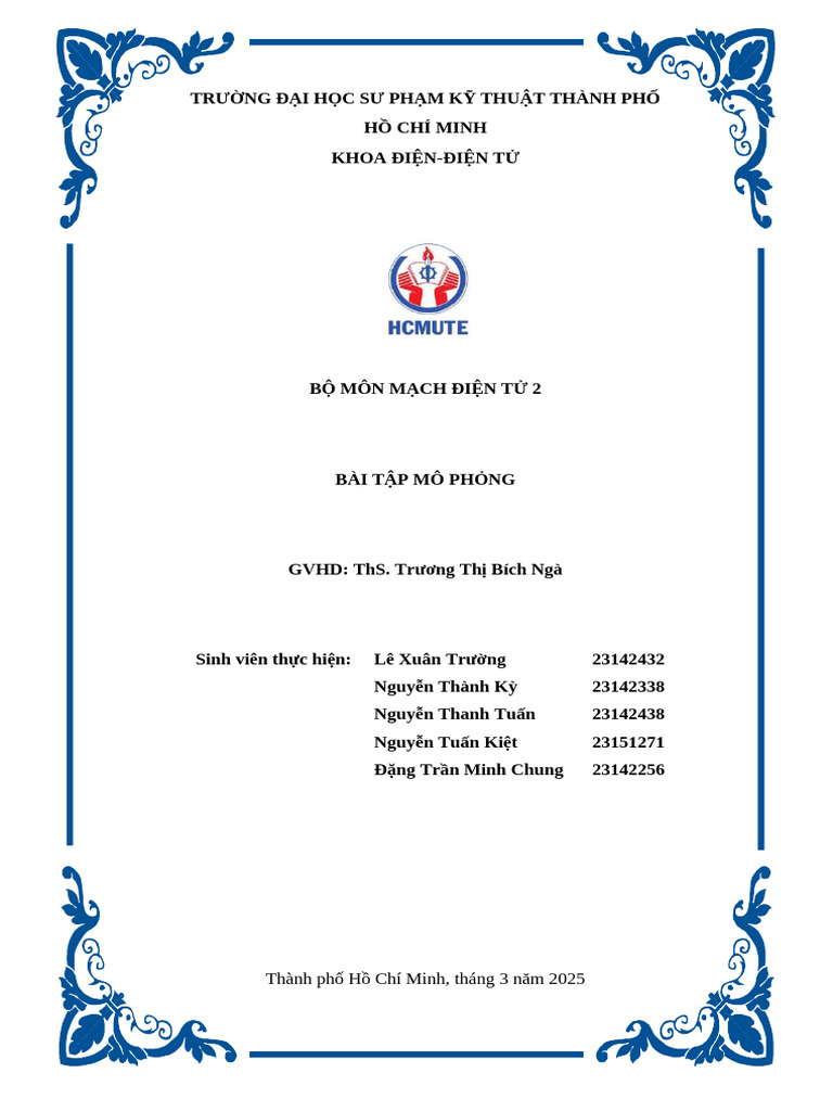 Mô Phỏng Bt Lớn MDT2 | PDF