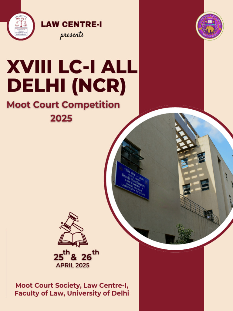 NCR Moot Court Competition 2025 | PDF | Justice | Crime & Violence