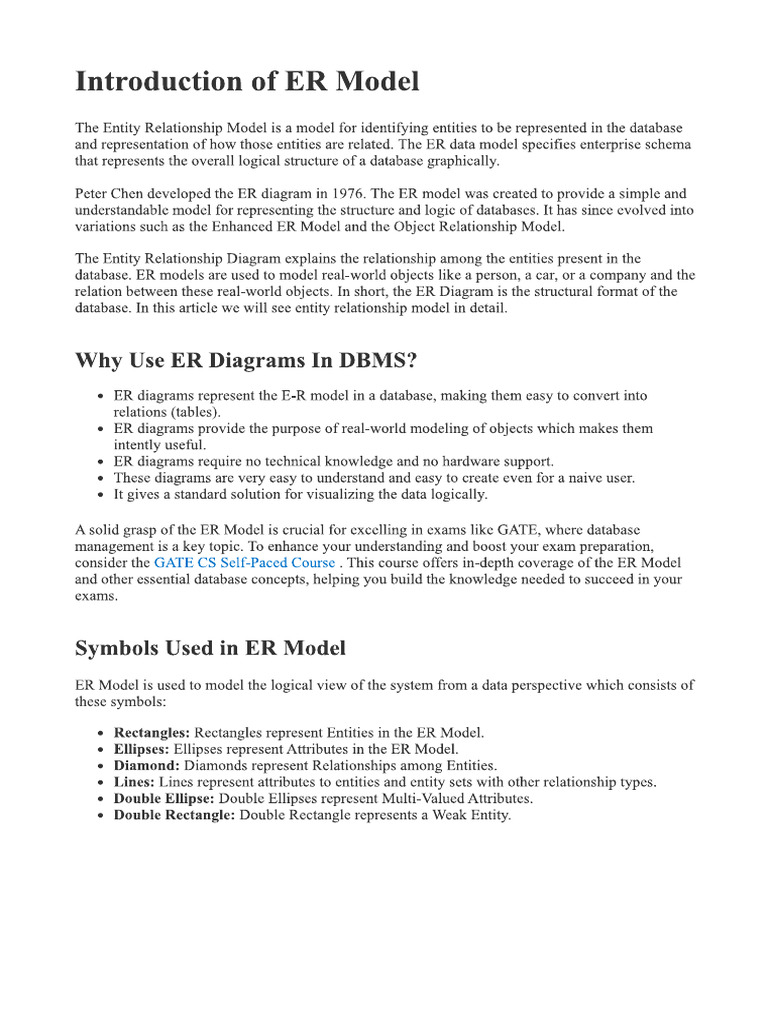 ER Model | PDF