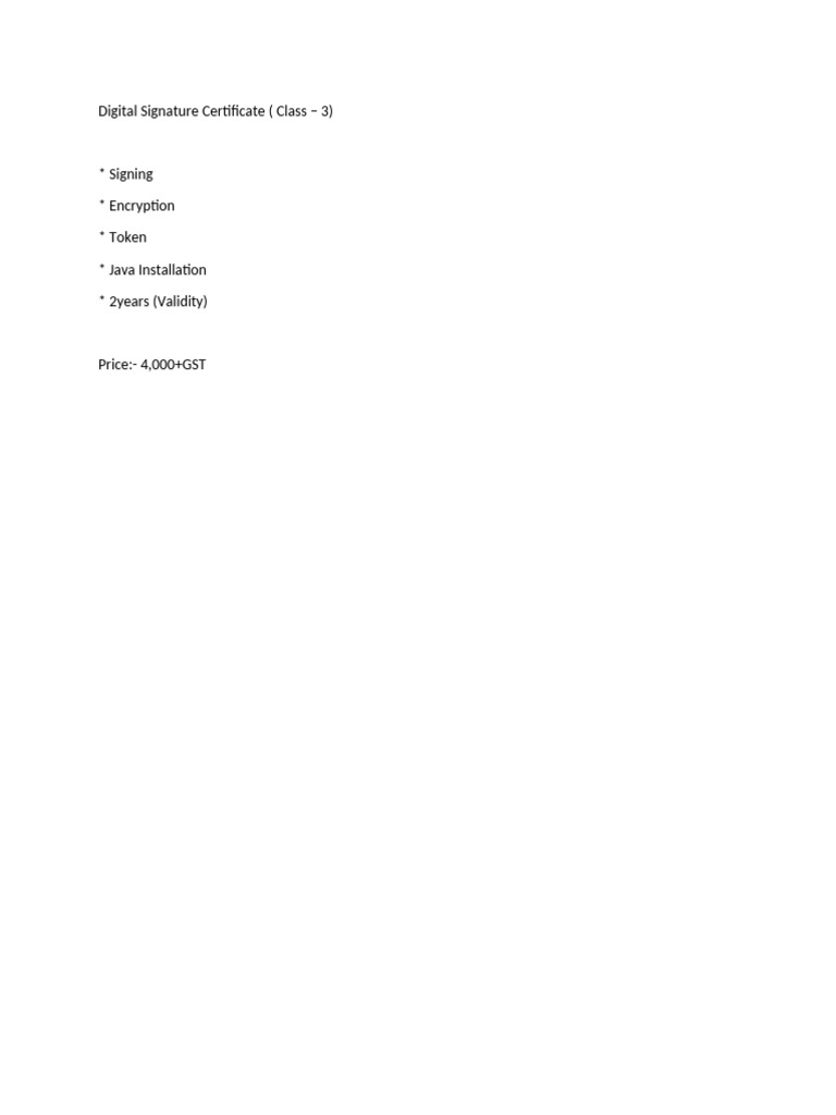 Java for Class 3 DSC Installation | PDF