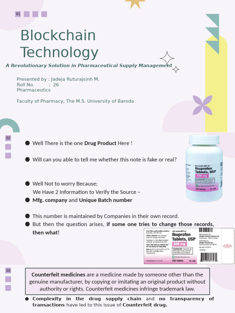 Blockchain in Pharma Supply Chain | PDF | Counterfeit | Internet Of Things