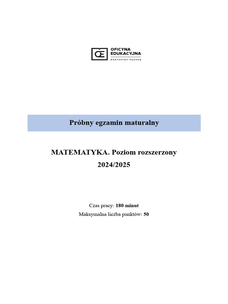 Arkusz Probny MAT R | PDF