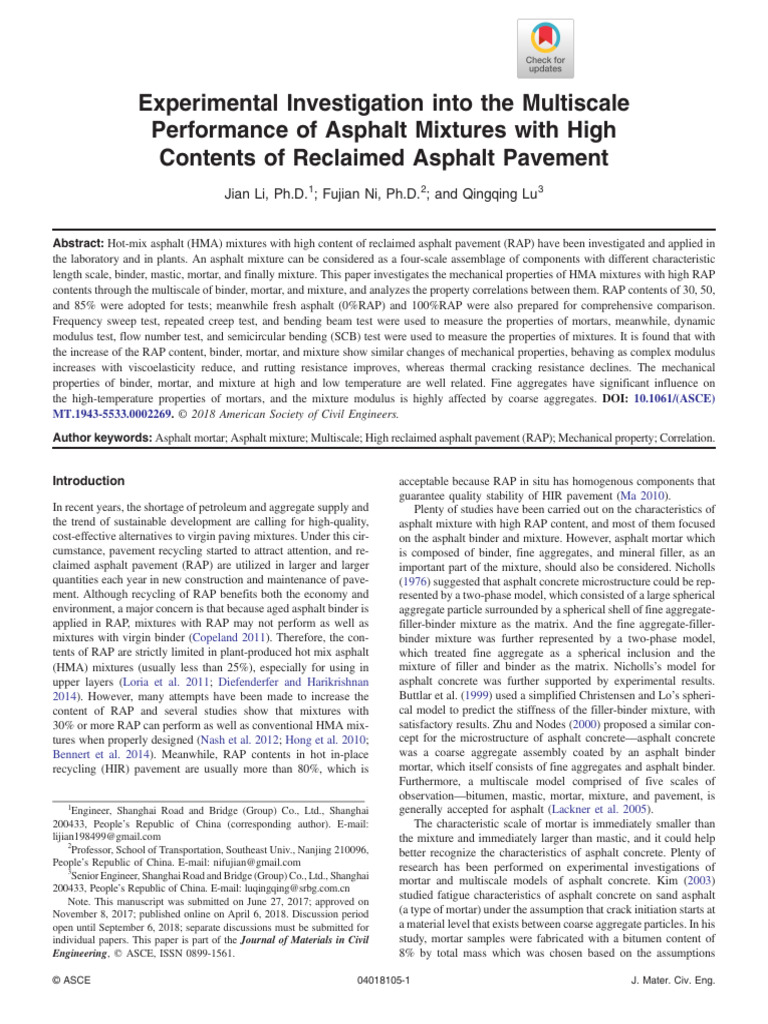 Experimental Investigation Into The Multiscale | PDF | Concrete ...