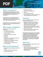 CHEO Constipation Management Guide | PDF | Constipation | Human Feces