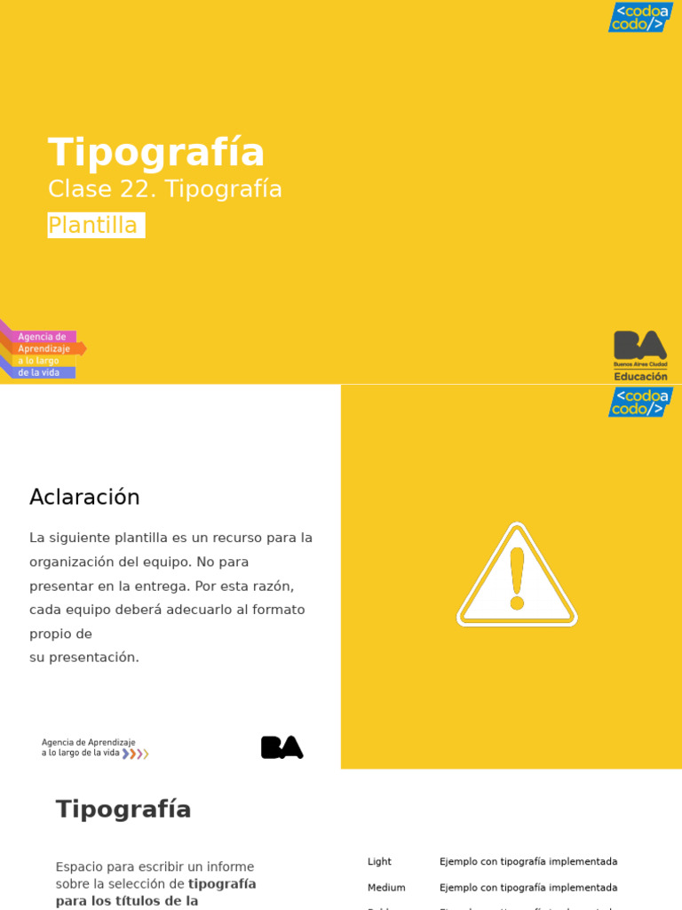 Plantilla de Tipografía para Presentaciones | PDF