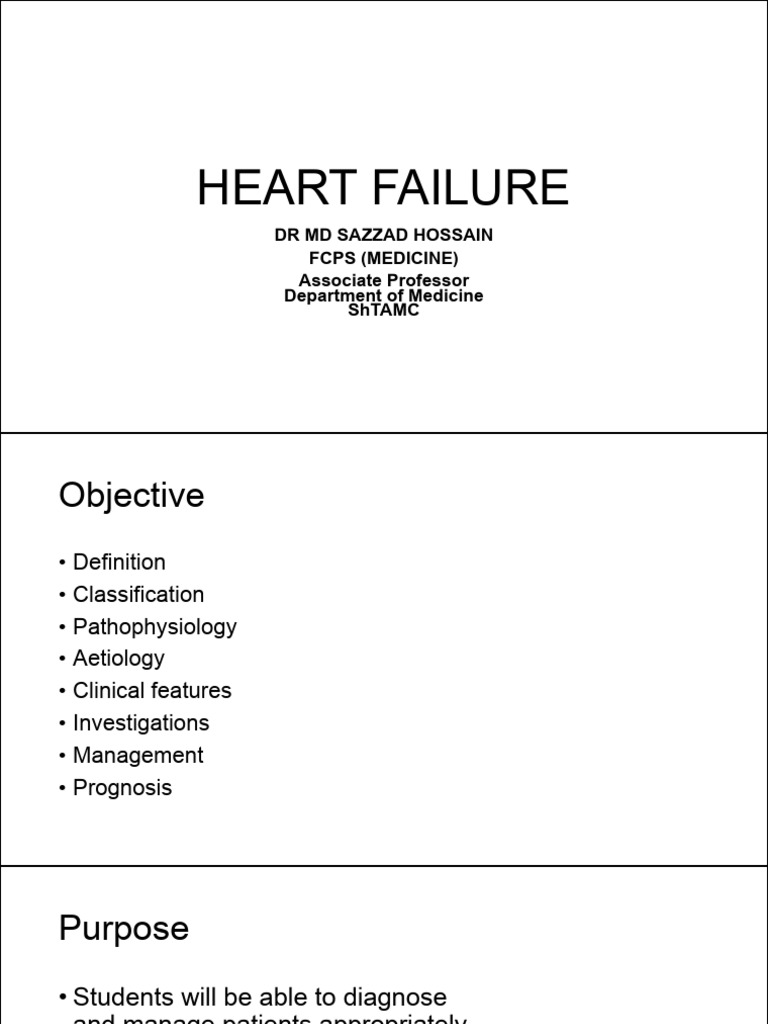 Heart Failure: Diagnosis and Management | PDF | Heart Failure | Heart